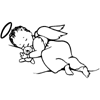 Baby Girl Christening Napkins