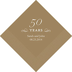 50th Anniversary Napkins