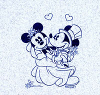 Mickey Mouse Wedding Napkins