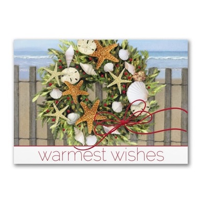 Beach Theme Christmas Cards