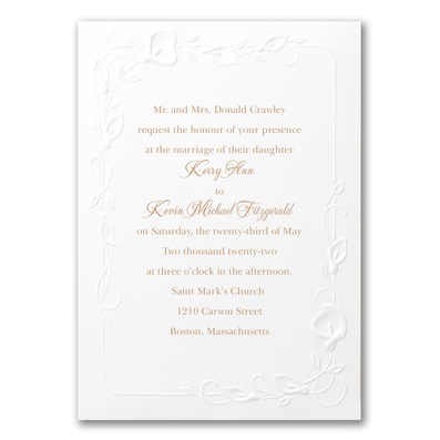 Calla Lily Wedding Invitations