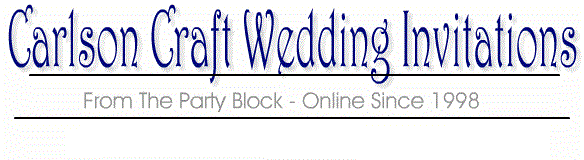 Carlson Craft Wedding Invitations