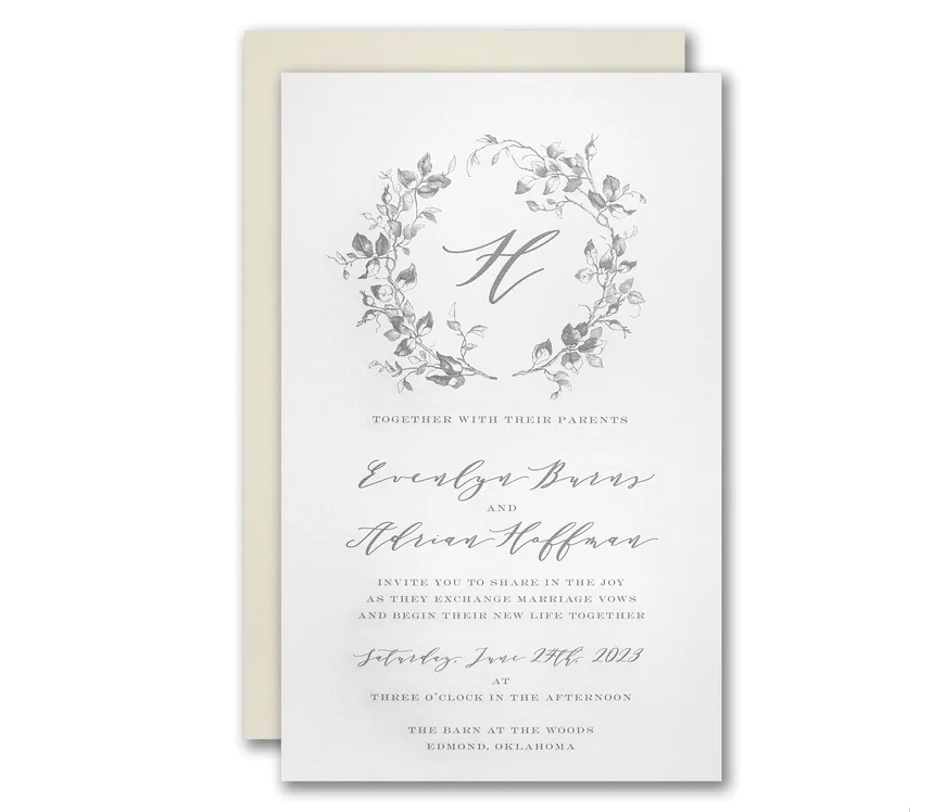 Christmas Wedding Invitation