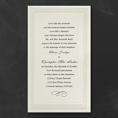 Classic Wedding Invitation