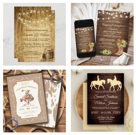 Western Wedding Invitations Western Wedding Invitations