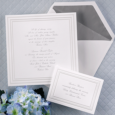 Embossed Invitations
