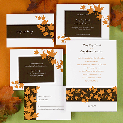 Fall Themed Wedding Decorations on Autumn Wedding Invitations   Fall Wedding Invitations   Ideas