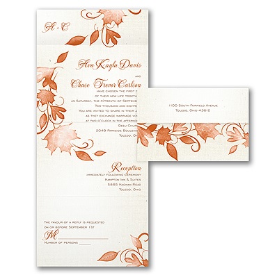 Fall Wedding Invitations