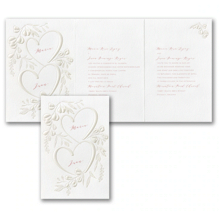 Hearts Wedding Invitations