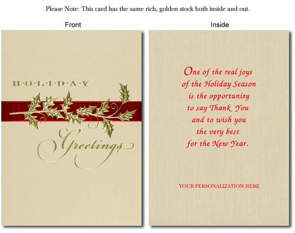 Holly Christmas Cards