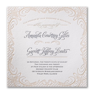 Letterpress Wedding Invitations