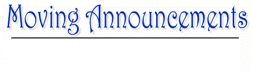Moving Announcements