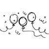 Balloons Party Napkins