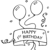 My First Birthday Napkins