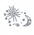 Sun and Moon Wedding Napkins