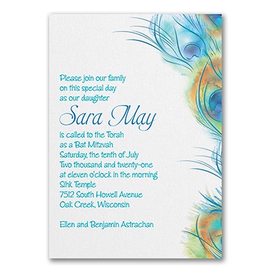 Peacock Wedding Invitations