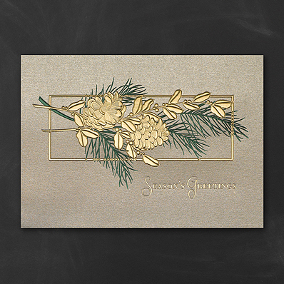 Pinecone Christmas Cards