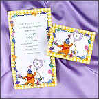 Pooh Baby Announcements