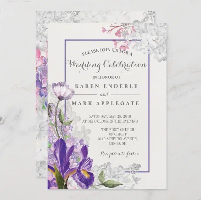 Purple Wedding Invitations