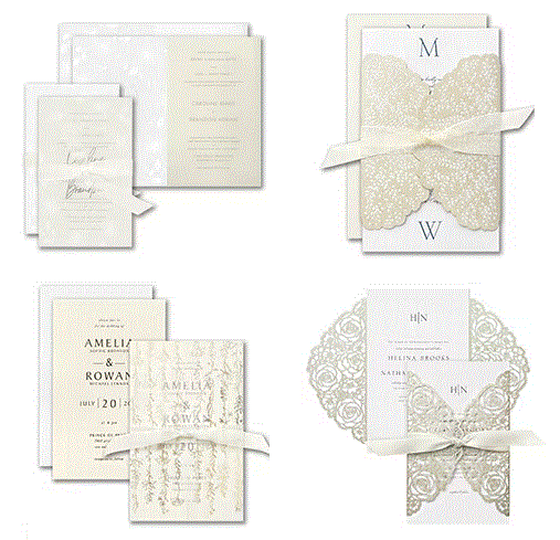Ribbon Wedding Invitations