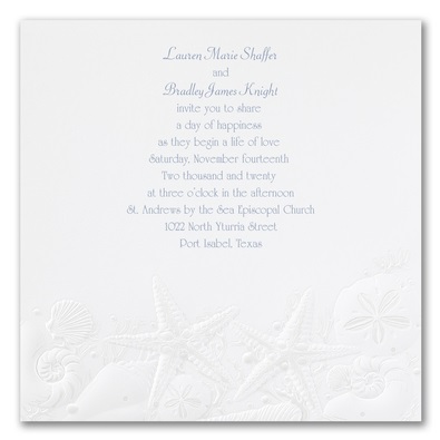 Starfish Wedding Invitations