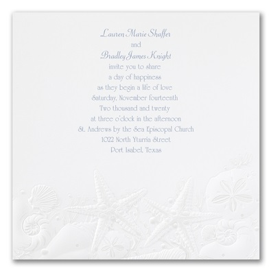 Starfish Wedding Invitations