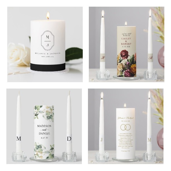 Unity Candles for Wedding Ceremony Sand Ceremony Sets Bridal Supplies